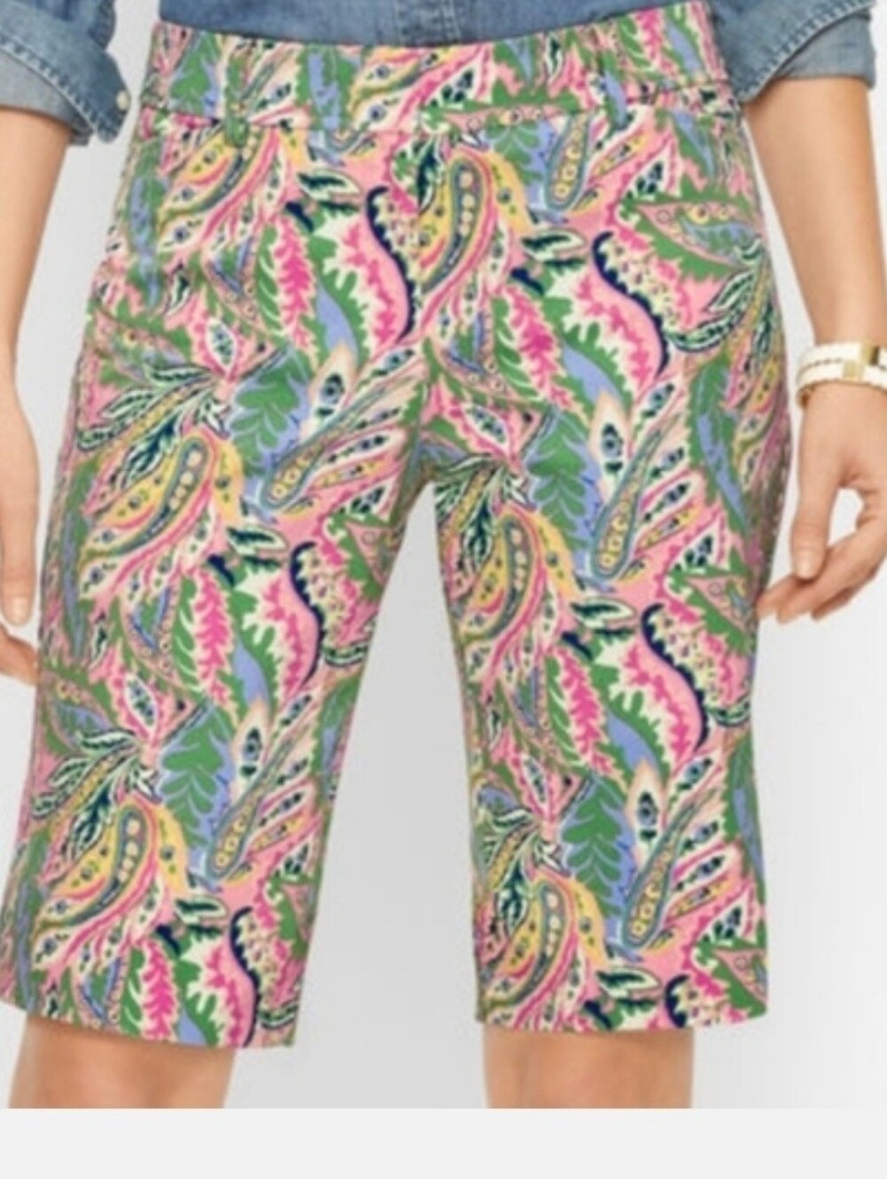 Talbots Perfect Shorts In Botanical Paisley